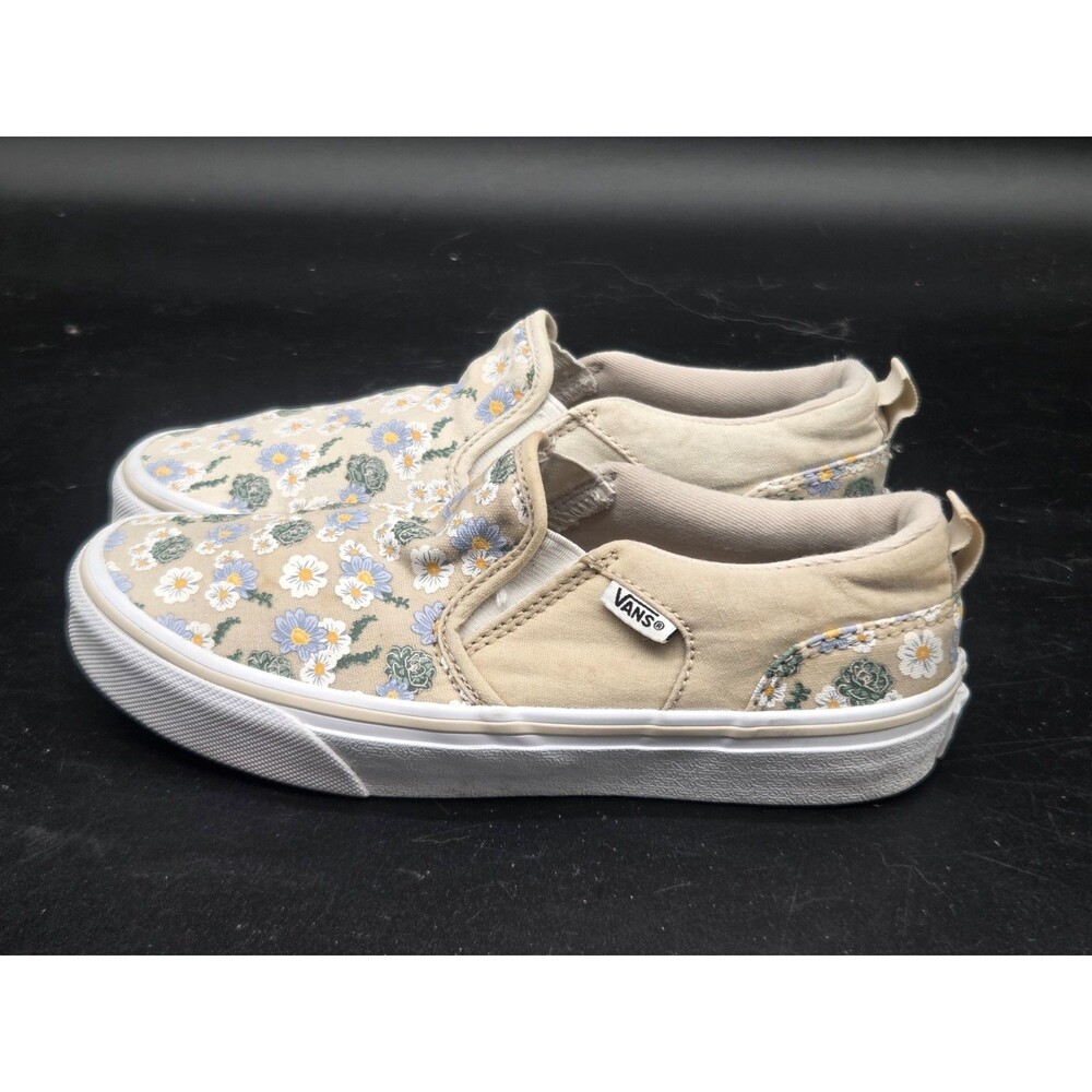 Vans Asher Womens Slip-On Sneakers Desert Floral Size 4 EU 35 Youth Size 3.5